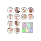 Lot de badges aimantés vierges