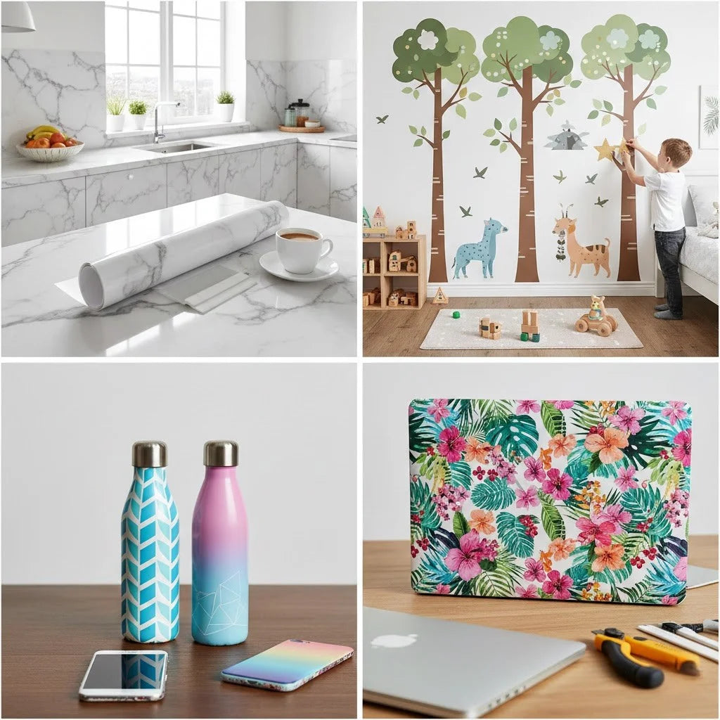 Rouleau de Vinyle mat auto‑adhésif - 24″ x 30 m Fablab en Kit