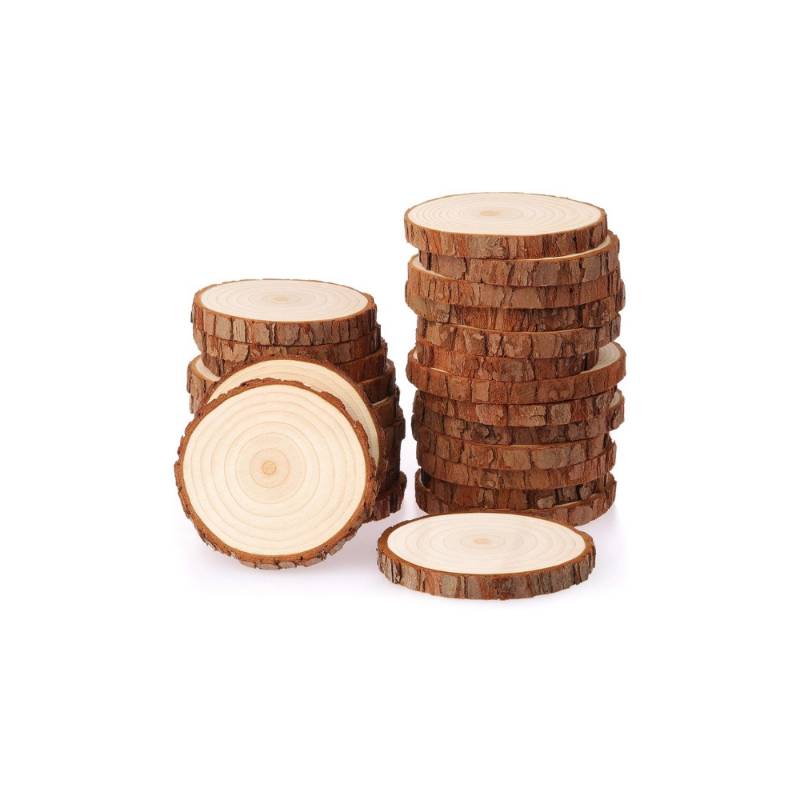 Rondin en bois naturel - Lot de 25 Fablab en Kit