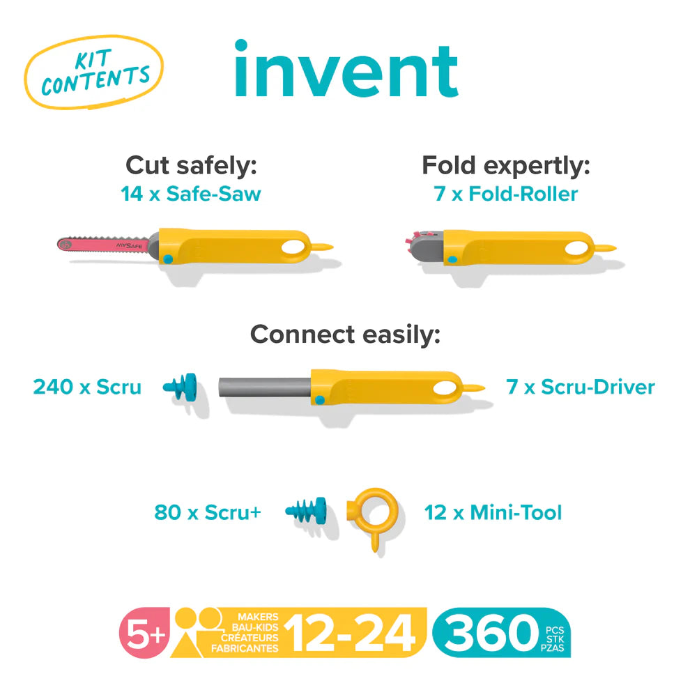 Kit Invent - 360 pièces Fablab en Kit