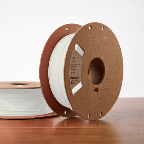 PolyTerra™ PLA Cotton White, 1,75 mm / 1000 g Fablab en Kit