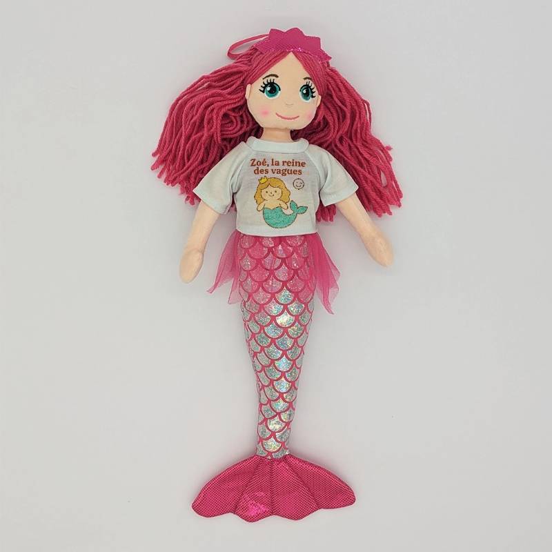 Peluche sirène personnalisable