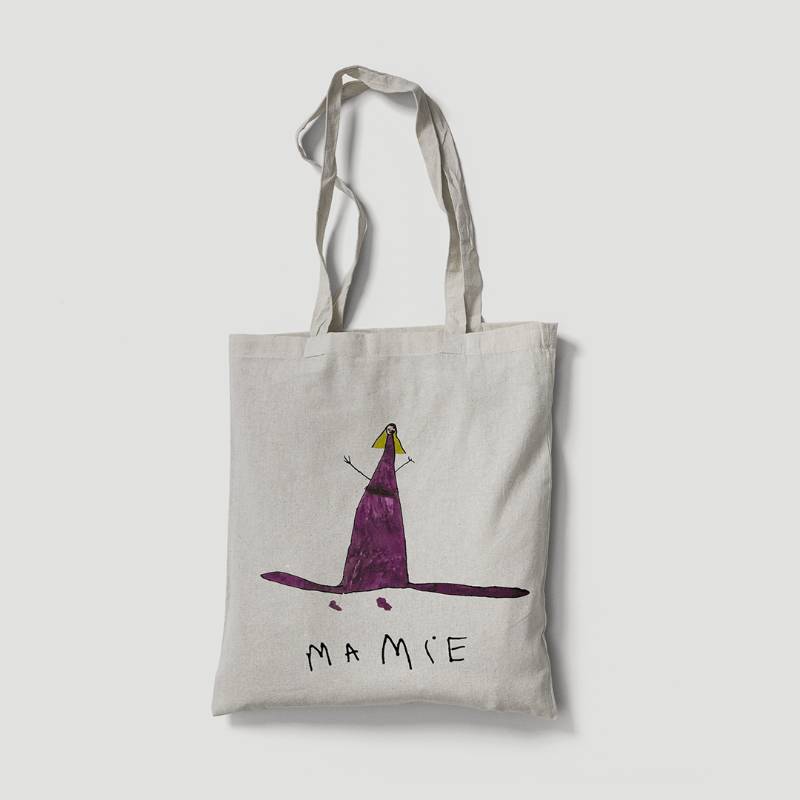 Tote bag personnalisable en polyester blanc Fablab en Kit
