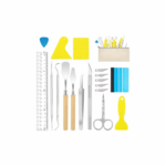 Set spatule et crochet pour vinyle avec 18 outils en acier inoxydable