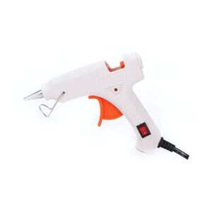 Pistolet à colle blanc.
