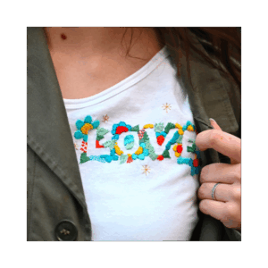broderie sur tee-shirt