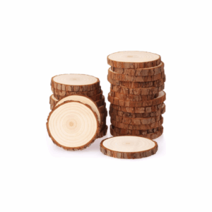 Rondin en bois naturel - Lot de 25
