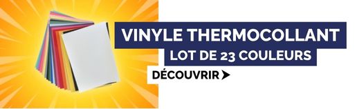 Lot de feuilles vinyle de différentes couleurs